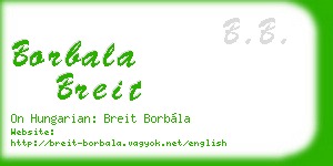borbala breit business card